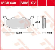 Trw Srm Series Sintrede Bremseklodser til Scooter (Par) - Foran