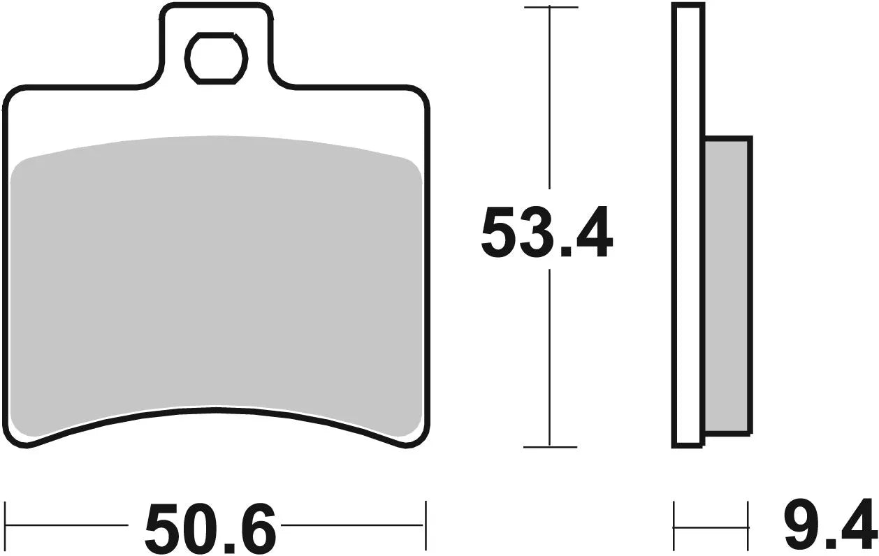 Sbs Ms Scooter Maxi Sintrede Bremseklodser - Bag