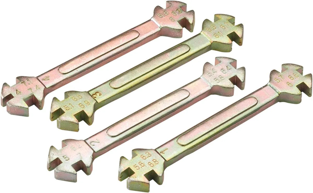 Moose Offroad Hard-Parts Spoke Wrench Set Zinc Plated 4mm-7.4mm