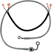 Drag Specialties rustfrit stål bremseslange kit, bag