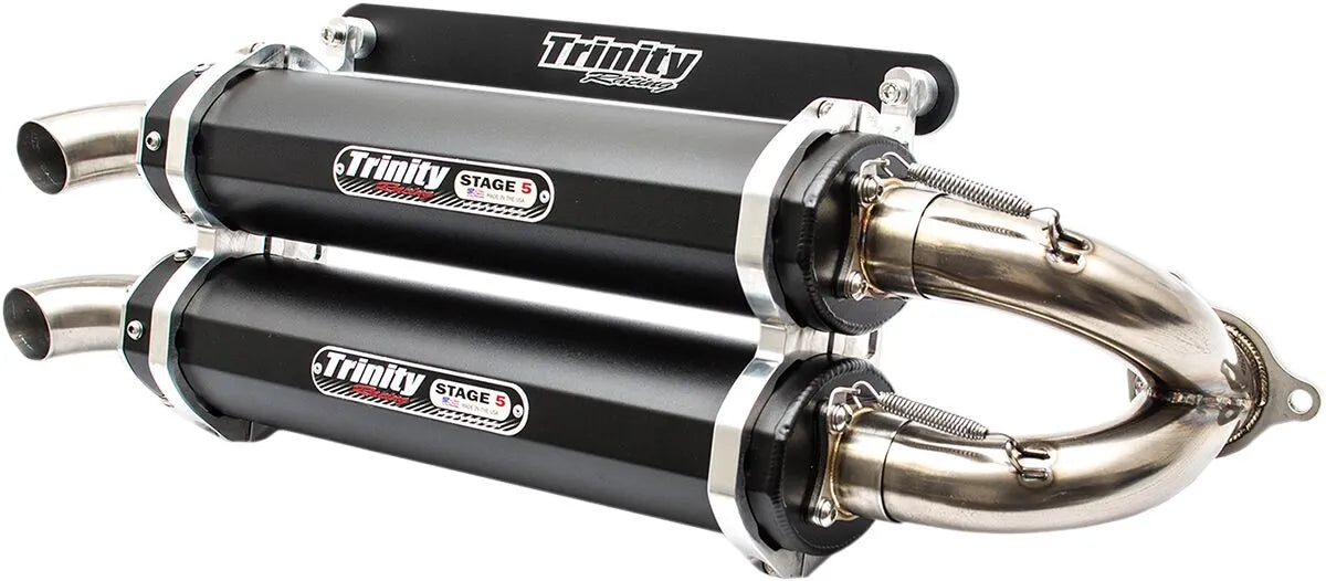 Trinity Racing Stage 5 Slip-on Dual Lyddæmper - Optimer din motorcykel!