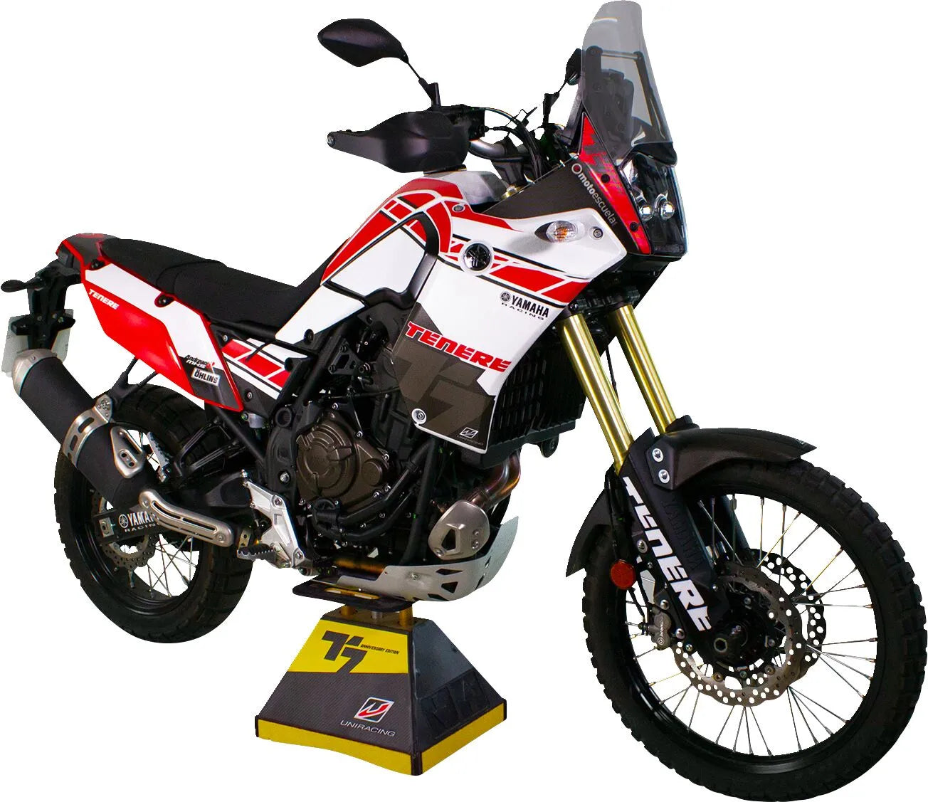 Uniracing Decal Kit For Yamaha - Red/white
