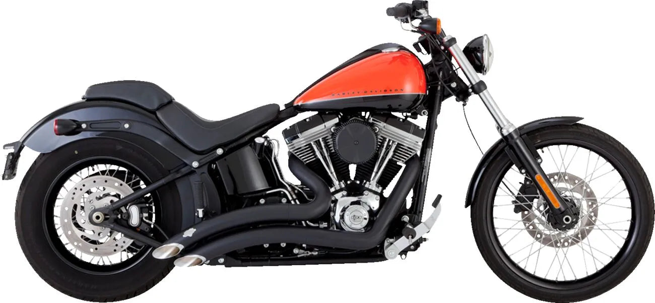 Vance & Hines Big Radius Udstødning - 2-into-2 Sort