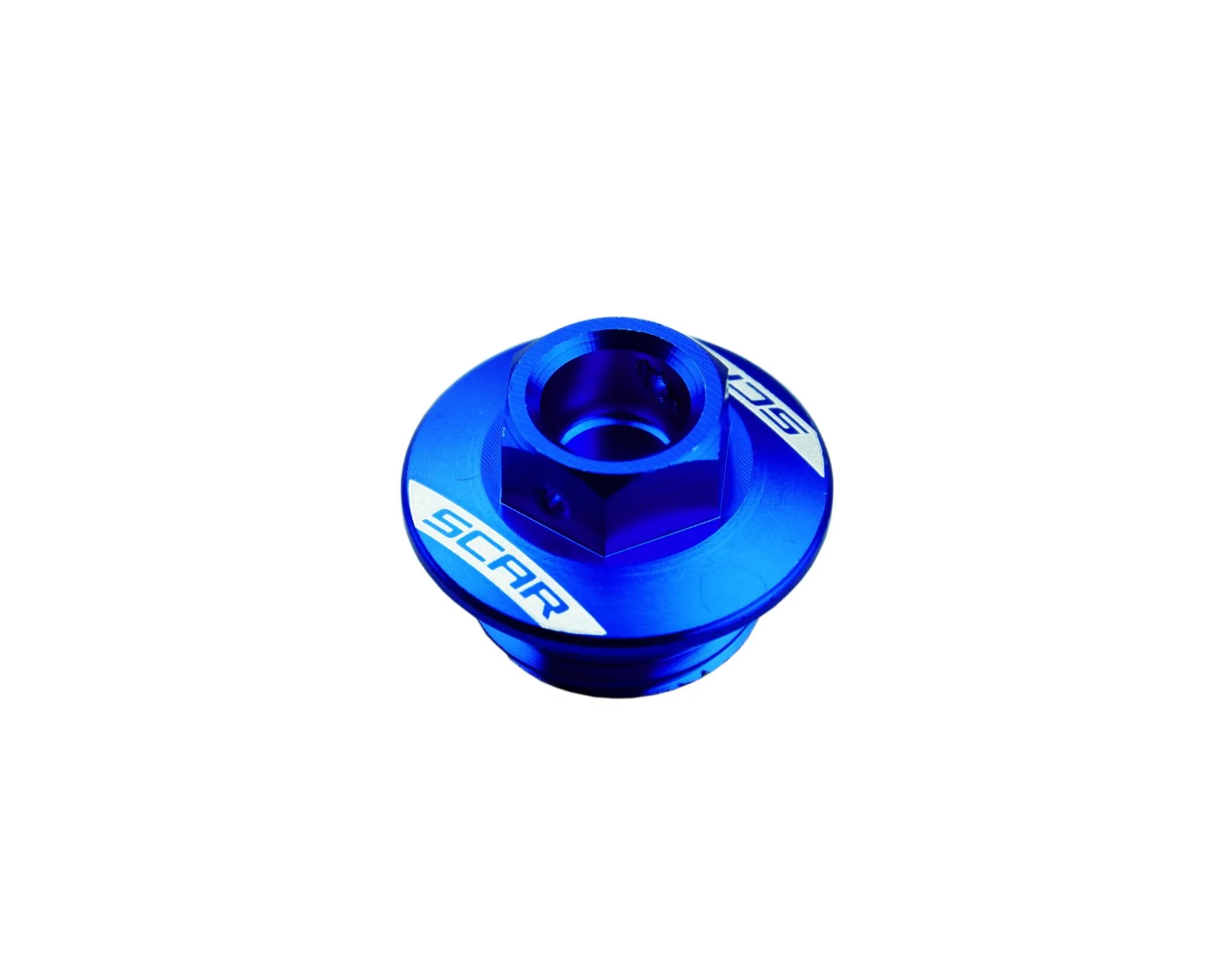 Scar Oil Filler Cap - Aluminum, Blue