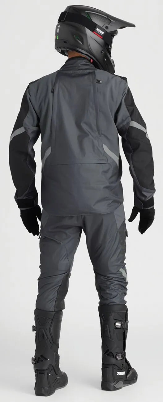 Thor Terrain In-the-boot Dual Sport Pants - Black/Light Gray/Charcoal Gray
