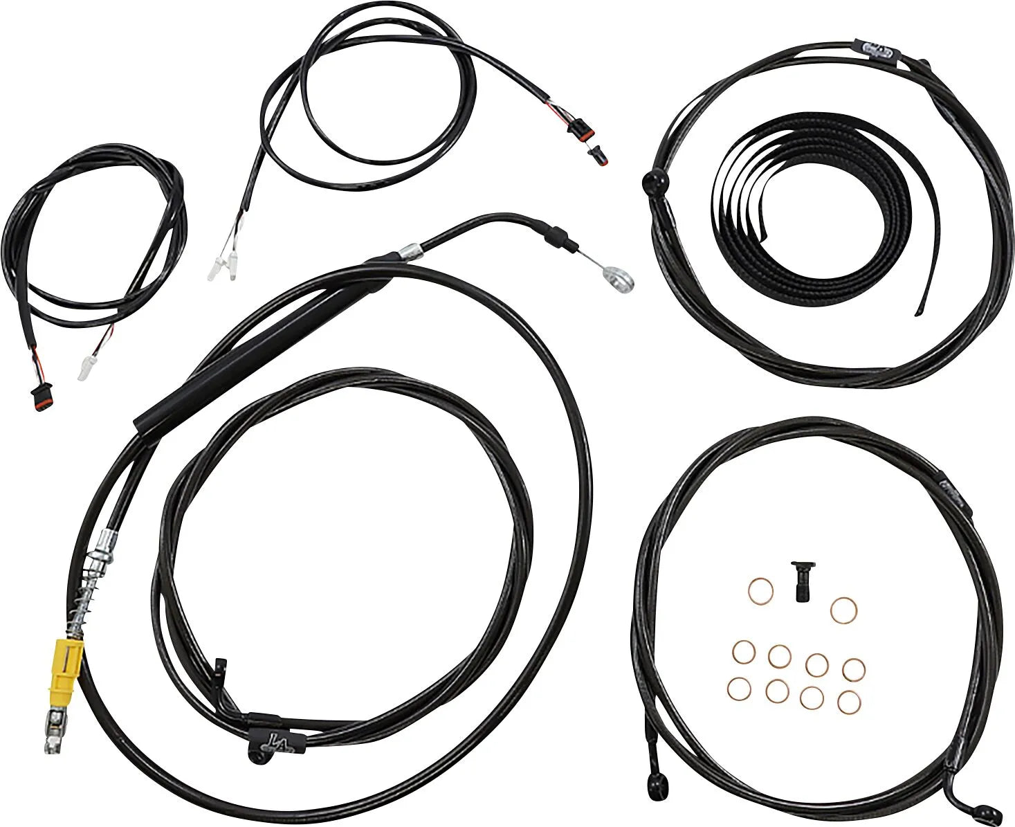 La Choppers Plug-and-Play Cable Kit for 18"-20" Handlebars