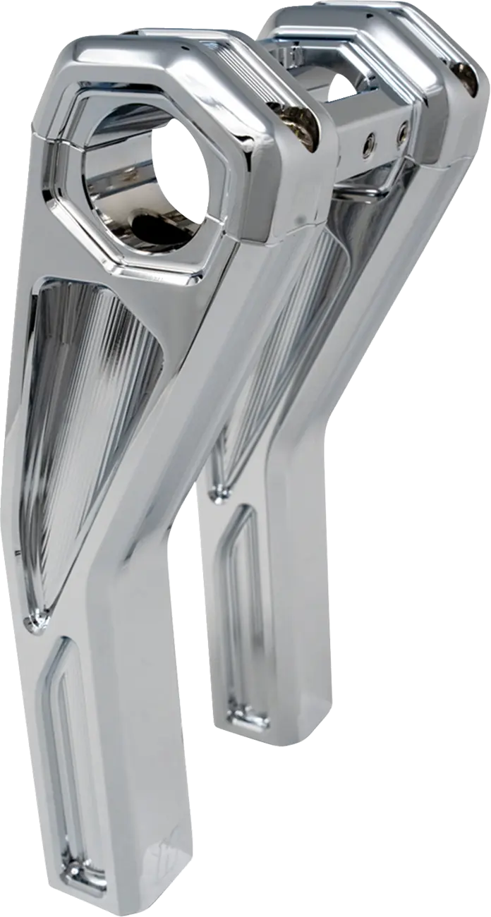 Kodlin USA Ascent Pro Pullback Risers 8" Chrome 1-1/4" Bar Clamp