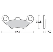 Moto-Master Racing Sinterede Bremseklodser Til Atv - For & Bag