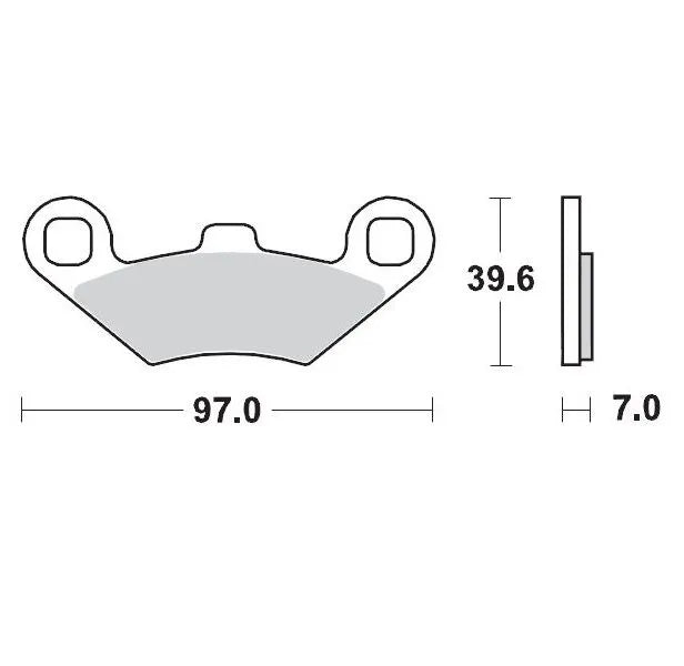 Moto-Master Racing Sinterede Bremseklodser Til Atv - For & Bag