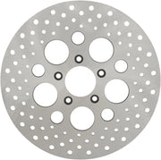 Drag Specialties Stainless Steel Drilled Brake Rotor - Front