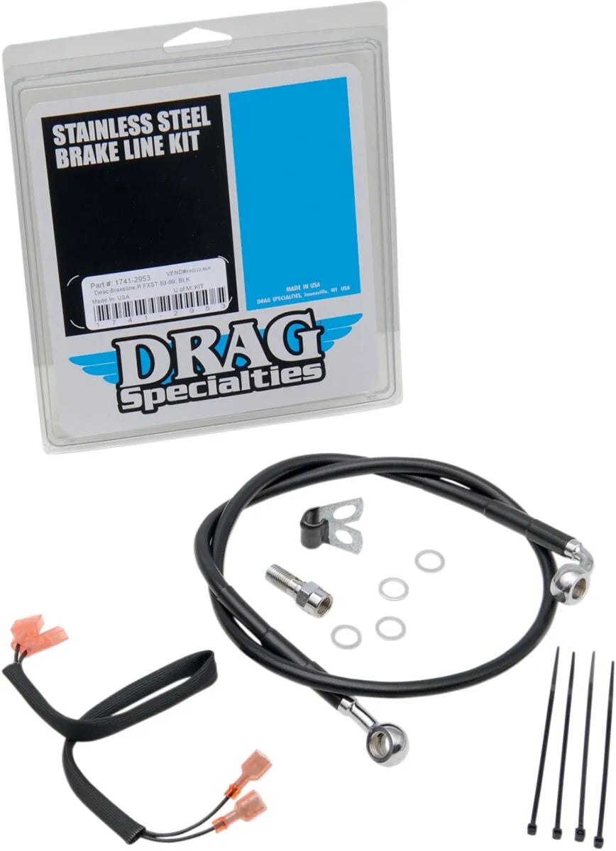 Drag Specialties Rustfri Bremse Slange Kit - Bag