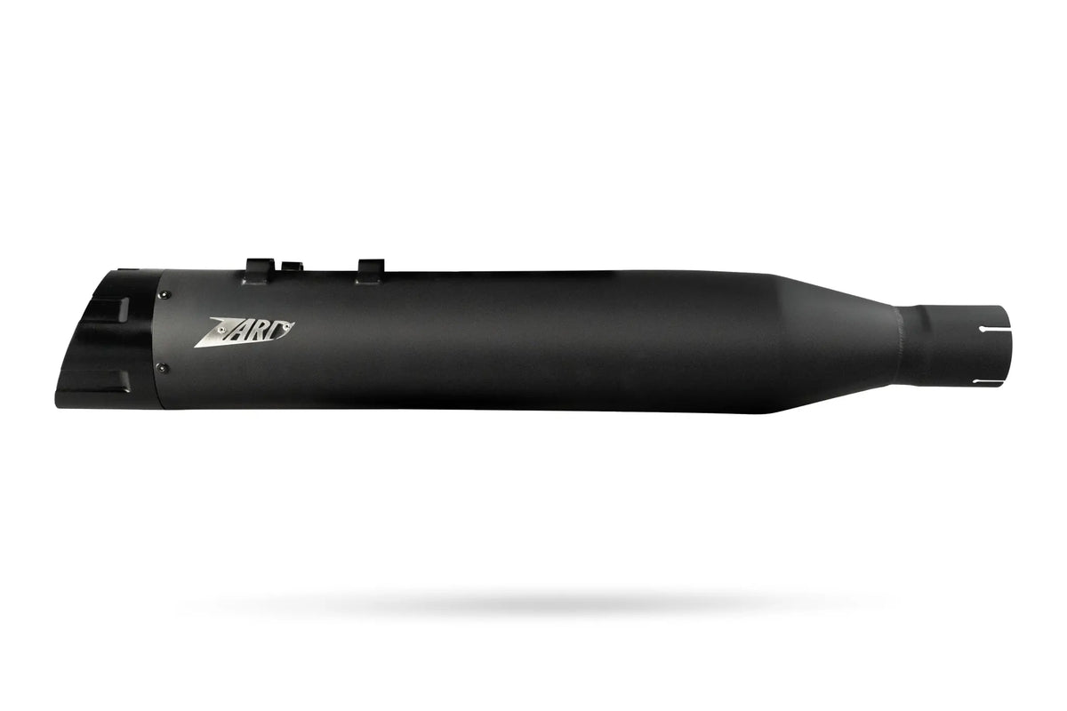 Zard Touring Slip-On Muffler Racing Black 25+ for H-D Touring