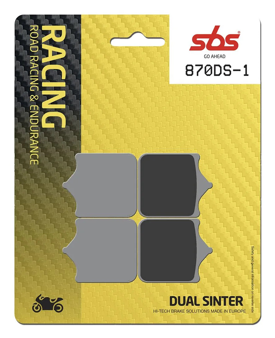 Sbs Ds Racing Dual Sintered Brake Pads Set - Front