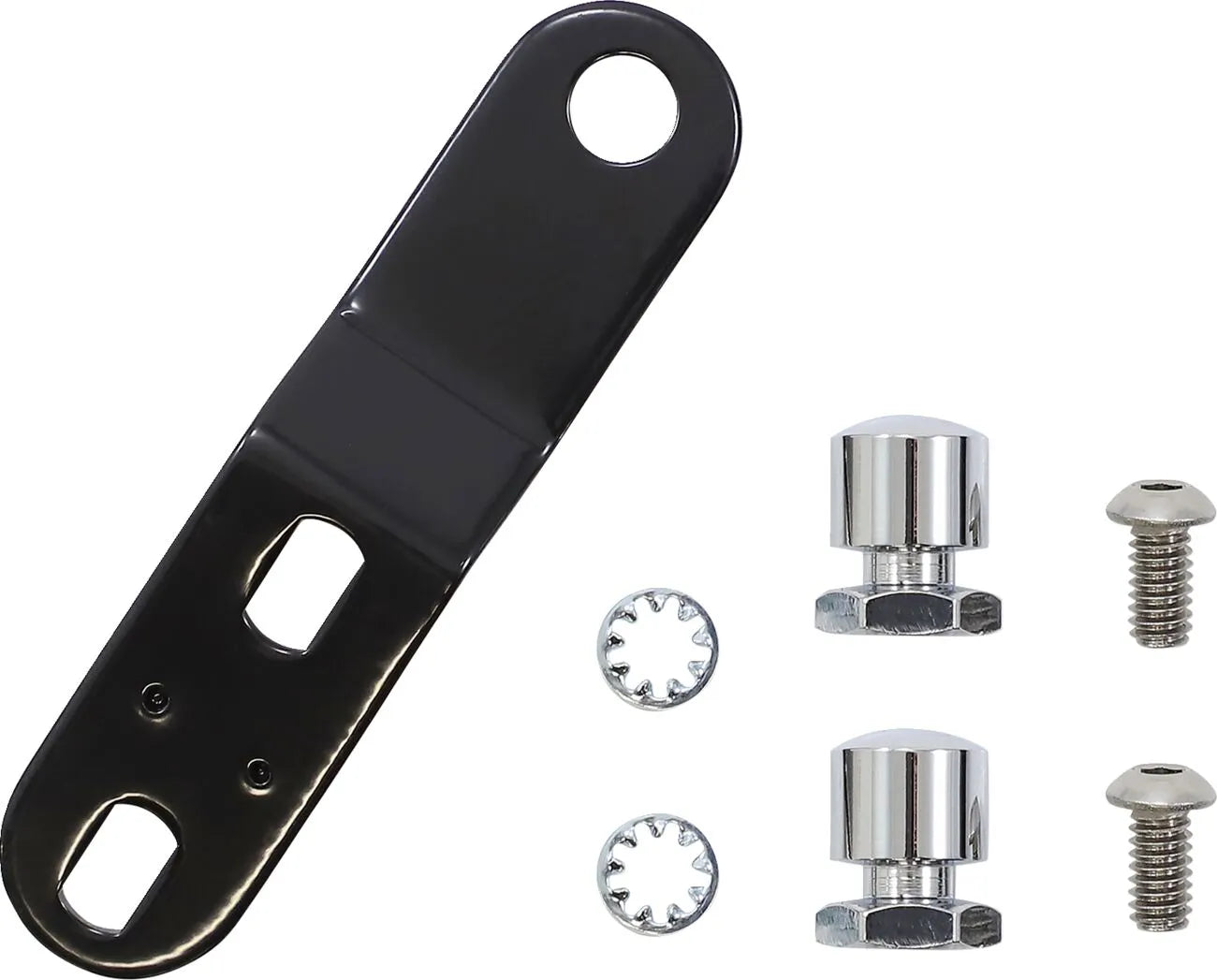 Le Pera Bare Bones Pillion Pad - Black Vinyl - For Harley Davidson