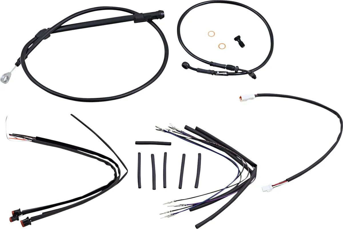 Burly Brand Jail Bar Cable Kit for 12" Handlebars