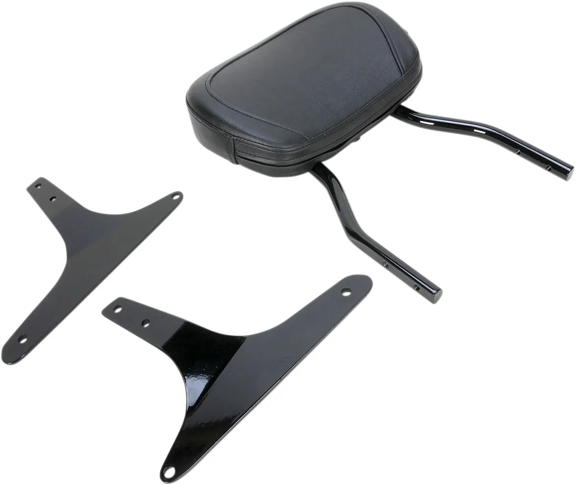 Cobra Round Sissy Bar - Black Steel