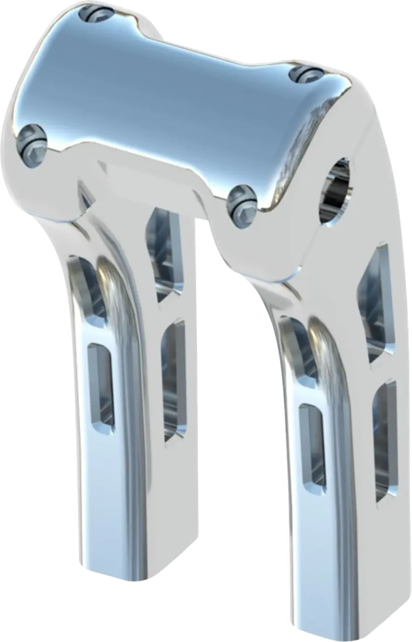 Magnum Shielding Ghost Risers - Chrome, 8"