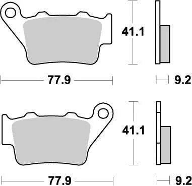 Moto-master Nitro Bremseklodser - Sinter Metal - Bag