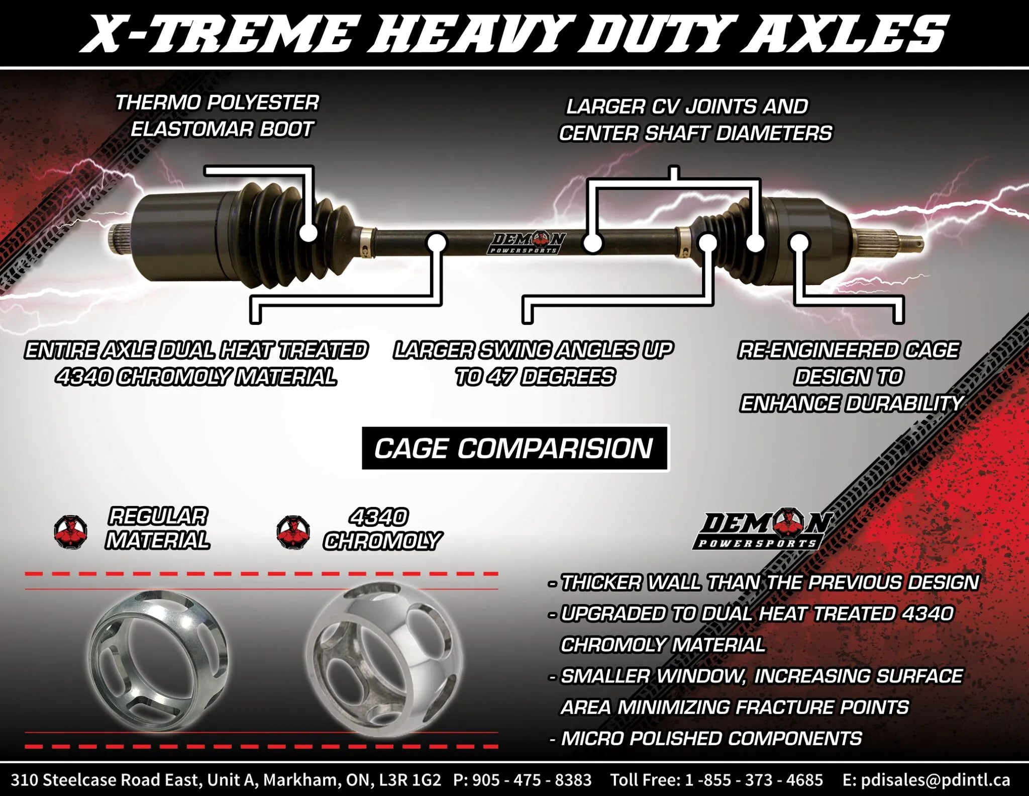 Demon Heavy-duty X-treme Long Travel Axle