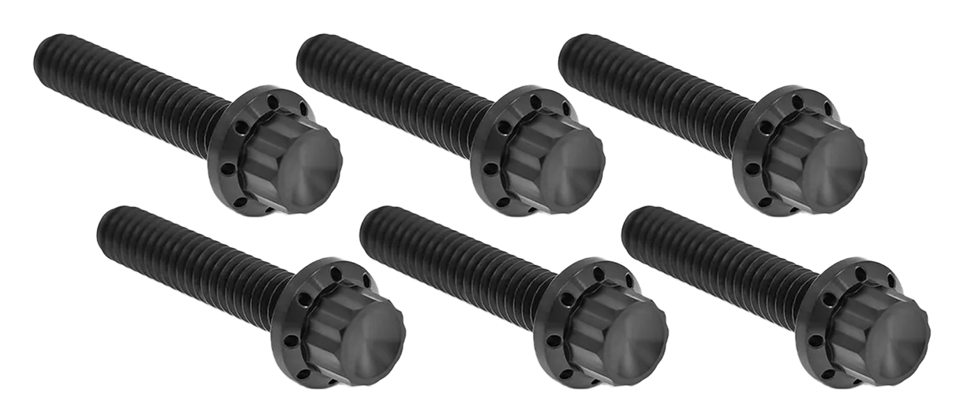 Arlen Ness Transmission Side Cover & Trap Door Titanium 12-POINT Bolt Kits – Hardware