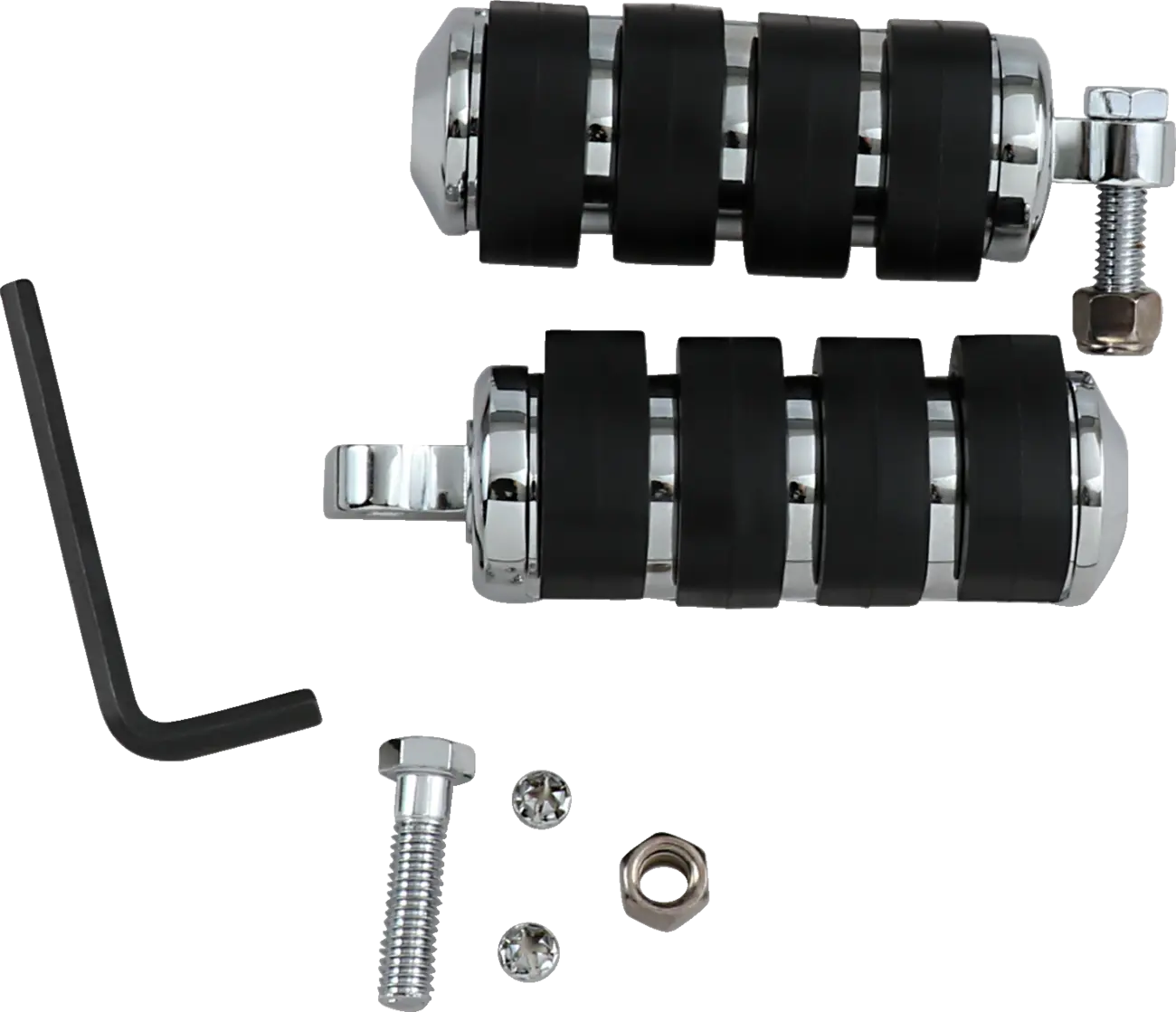 Kuryakyn Iso Pegs - Chrome & Black