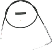 Drag Specialties Black Vinyl Idle Cable for Smooth Fitting