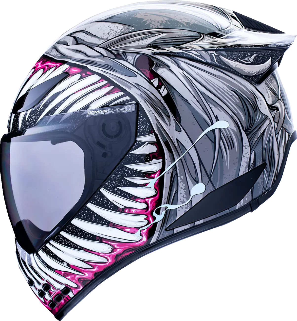 Icon Domain Grand Maw Full Face Helmet - Gray