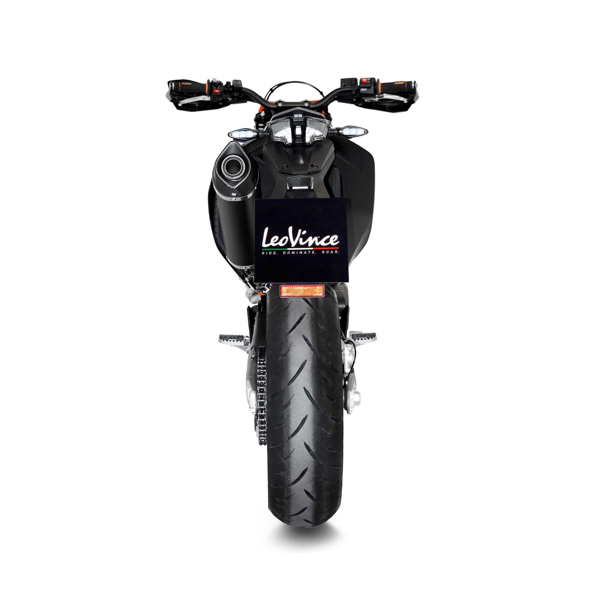Leovince Nero Slip-on Muffler - Dark Aggressive Style