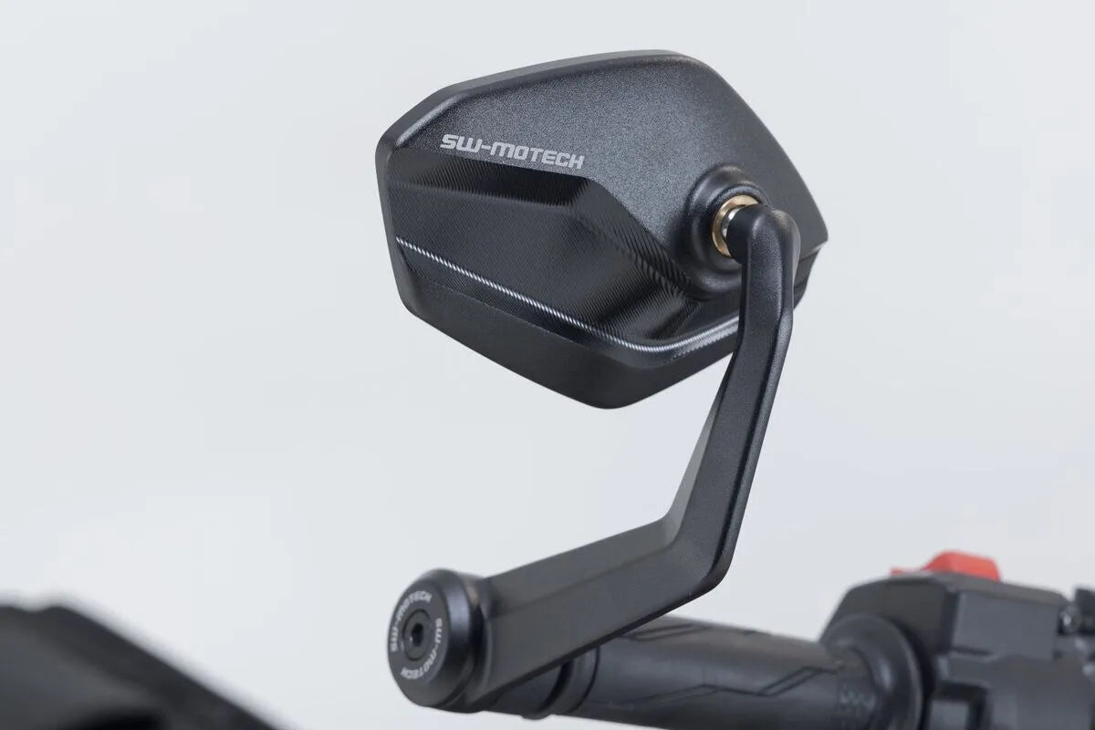 Sw-motech Bar End Mirrors - Black Anodized Aluminum