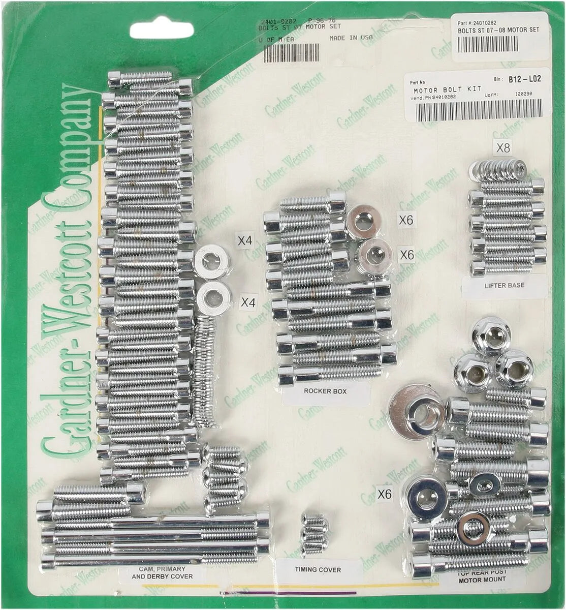 Gardner-Westcott Big Twin Fastener Kit for Harley-Davidson