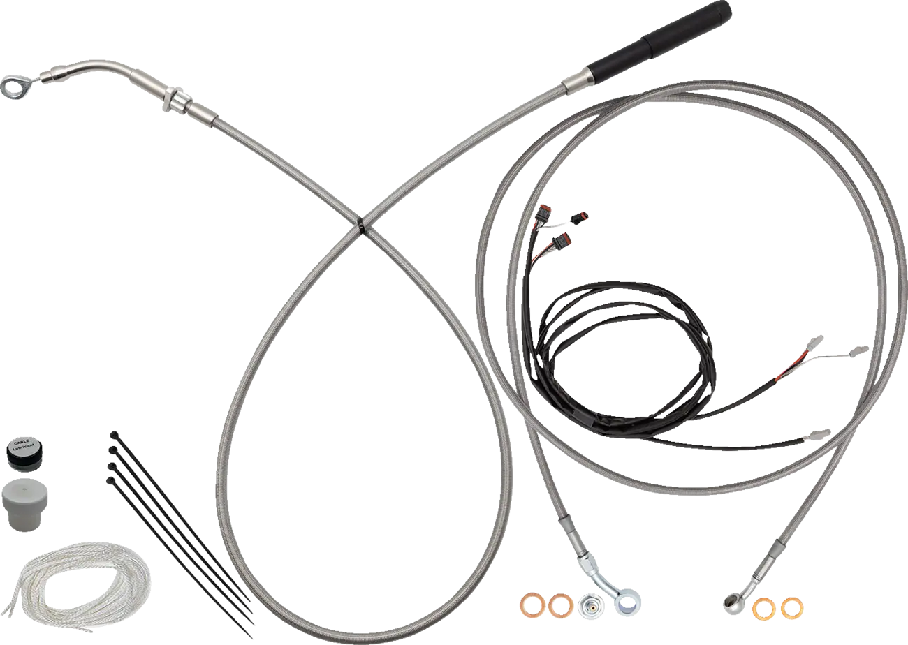 Fat Baggers Inc. EZ Install Cable Kit for 10" Ape Hangers