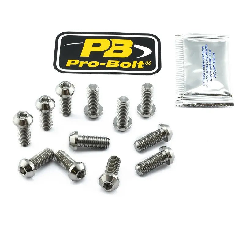 Pro Bolt Titanium Bremse Rotor Monteringsbolt Kit