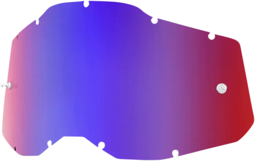 100% Accuri 2 Racecraft 2 Strata 2 Goggle Lens Mirror Red/Blue
