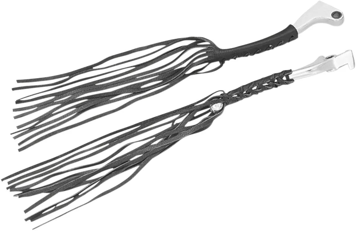 Show Chrome Leather Lever Fringe for Motorcycle Levers