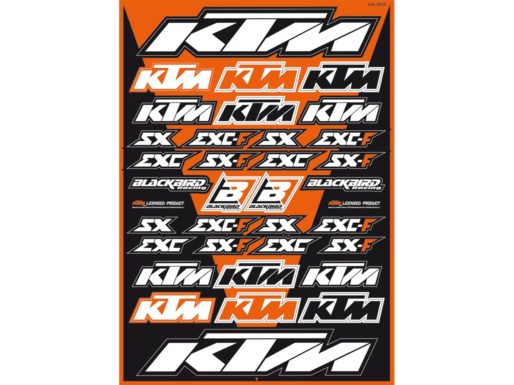 Blackbird Racing Universal Sticker Kit For Honda