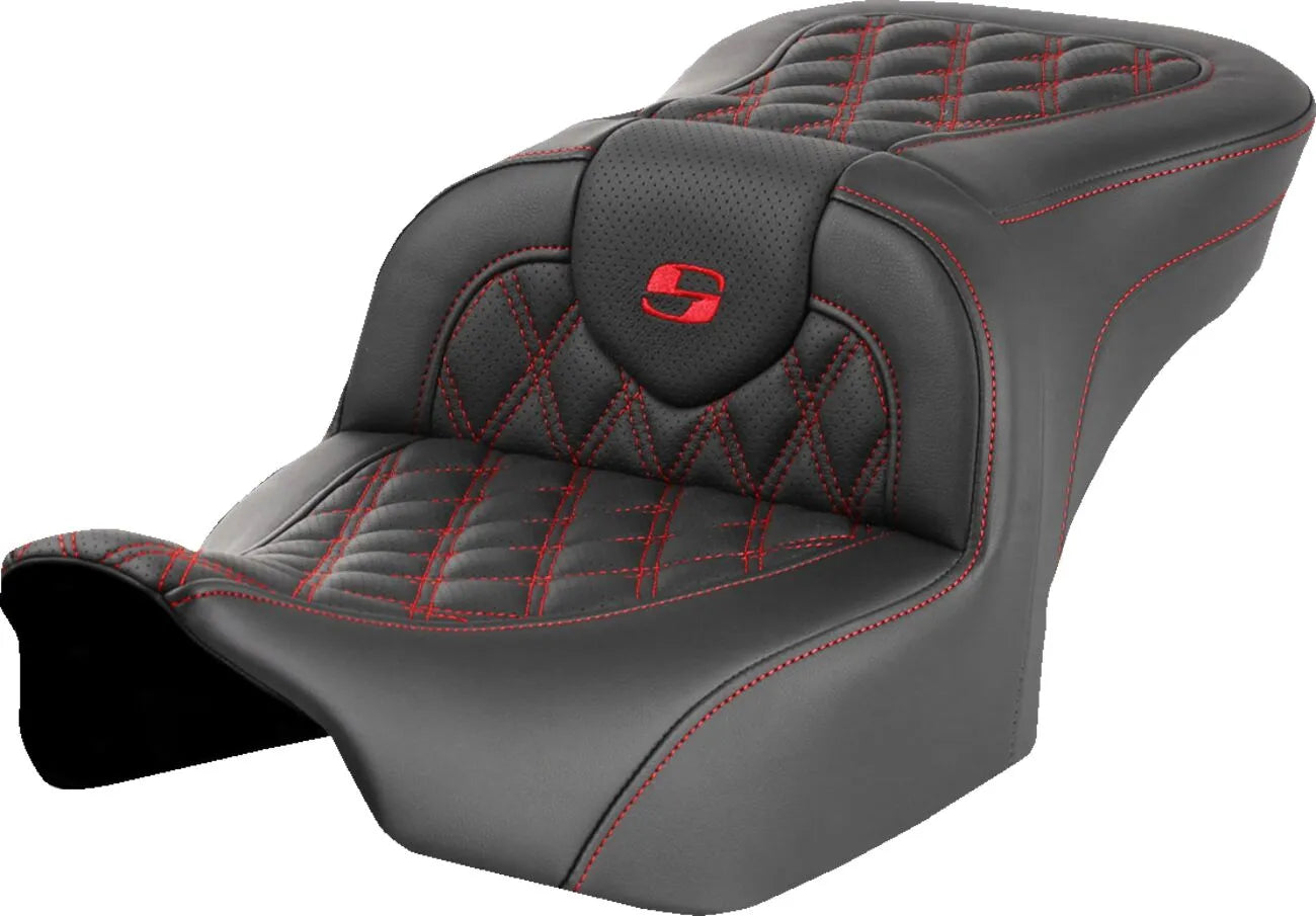 Saddlemen Roadsofa Lattice Stitch Seat - For Harley Davidson