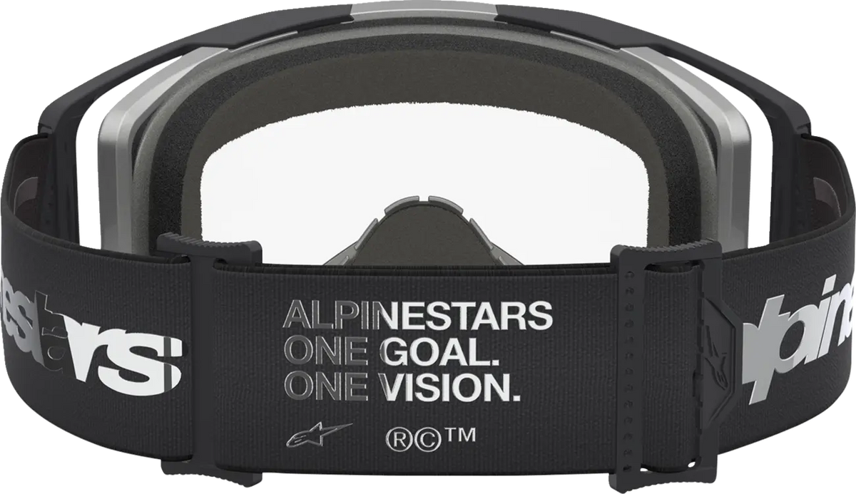Alpinestars Vision 8 Goggles Amber Lens Black/Silver/Clear
