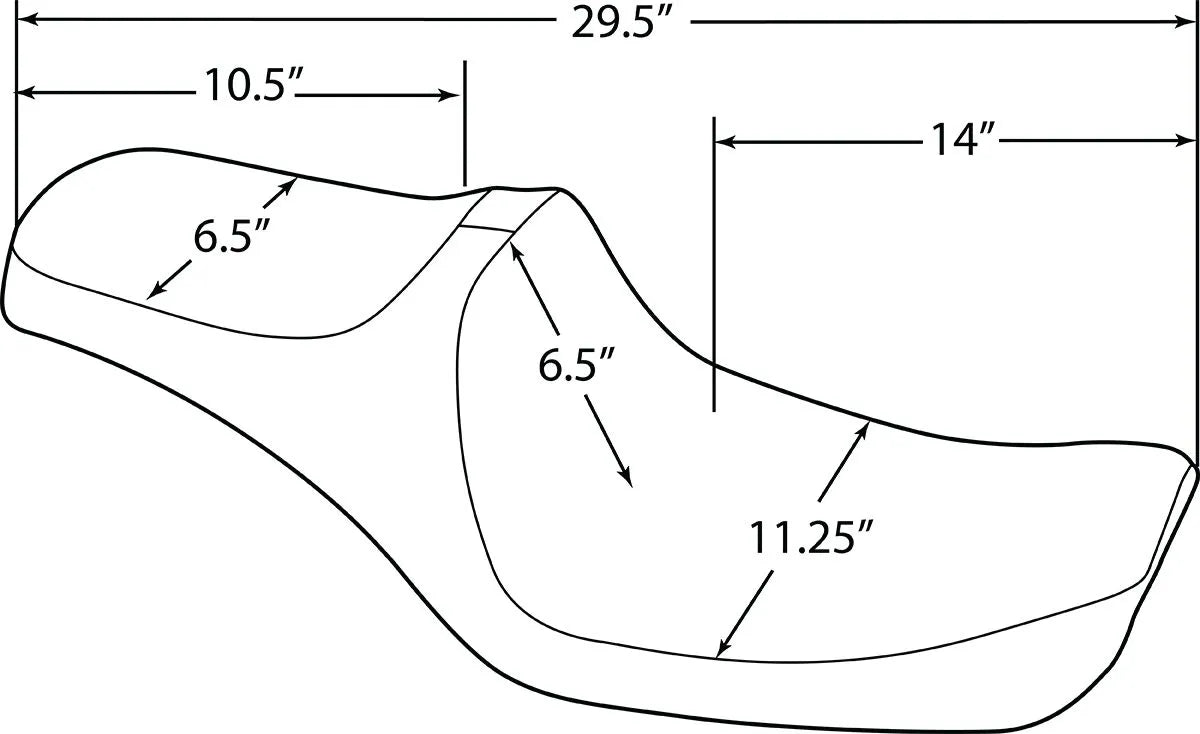 Drag Specialties Predator Iii Seat - For Harley Davidson
