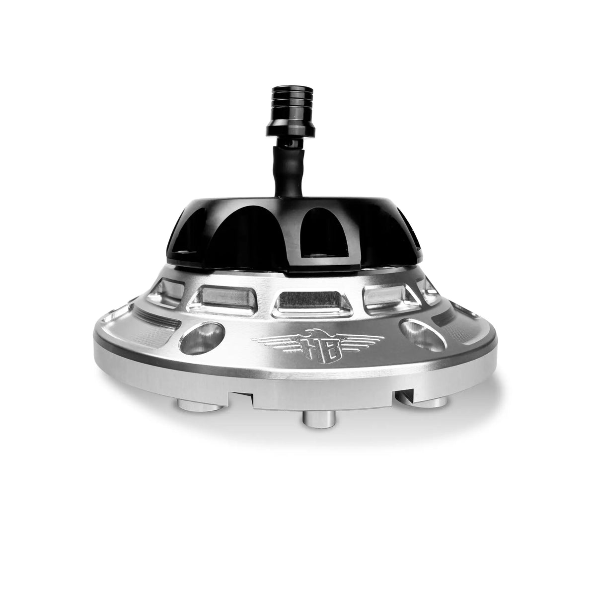 Heinz Bikes Fuel Cap Silver/Black for Harley Touring 2024-Up