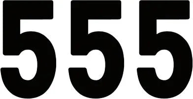 Factory Effex Pro Numbers Plate Graphic - 4" Black Vinyl