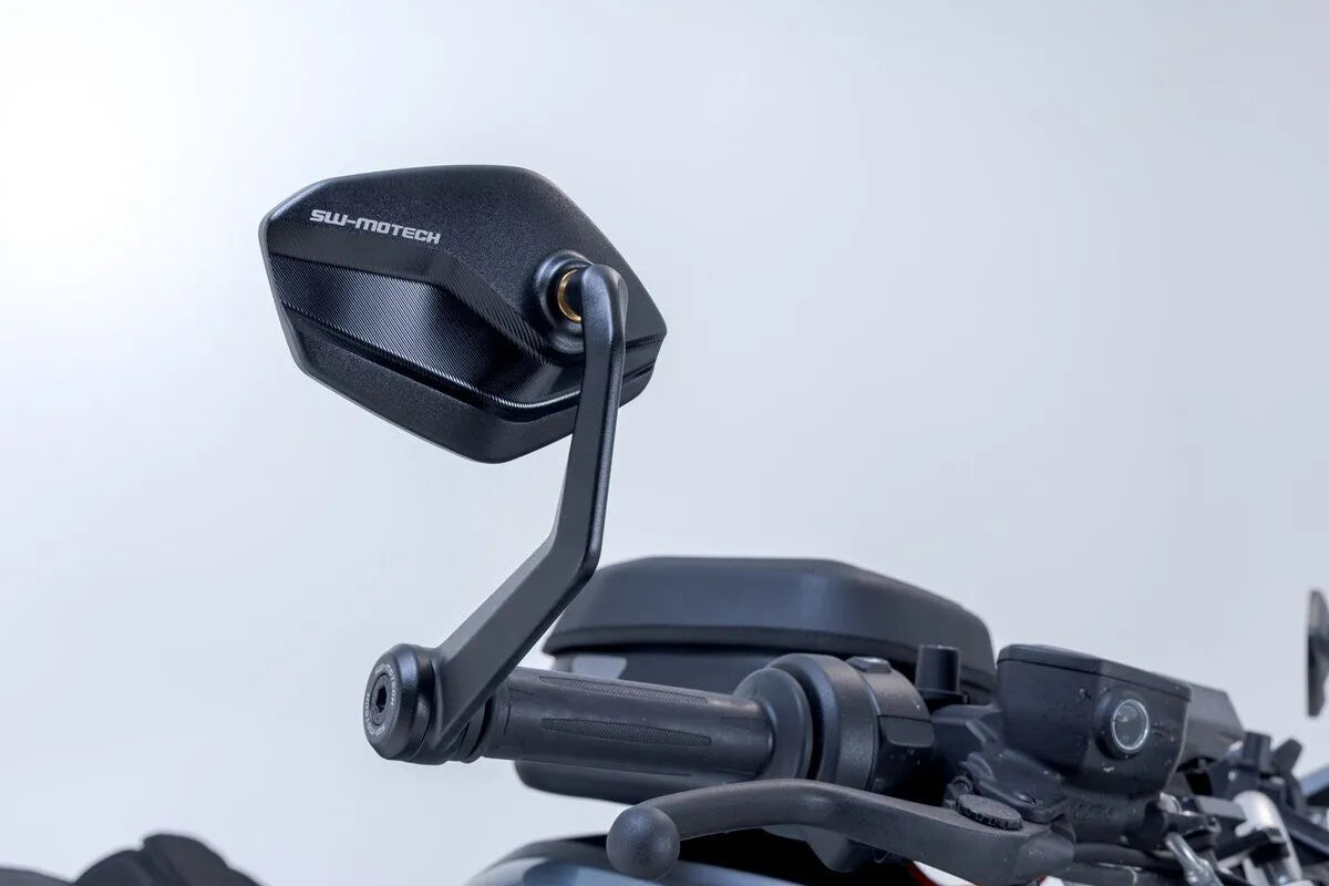 Sw-motech Bar End Mirrors - Black Aluminum