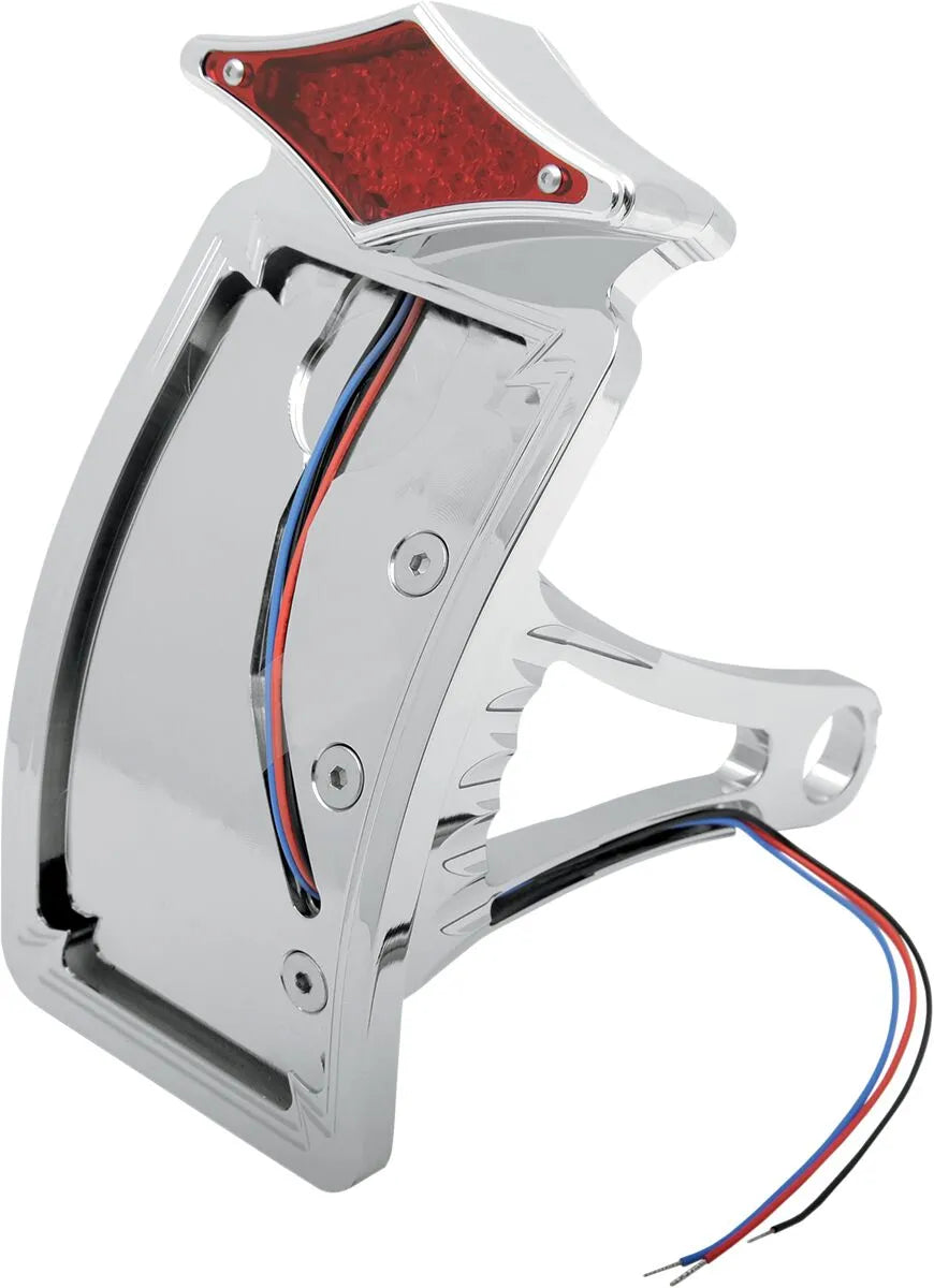 Drag Specialties Led Taillight & License Plate - Chrome