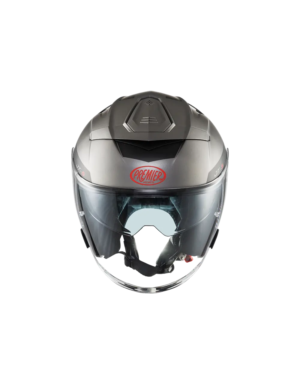 Premier Helmets Jt5 Ma Open Face Helmet - Black/gray