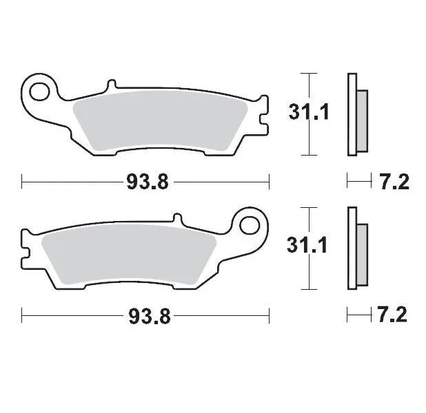 Moto-master Nitro Sport Brake Pads - Sintered Metal - Front