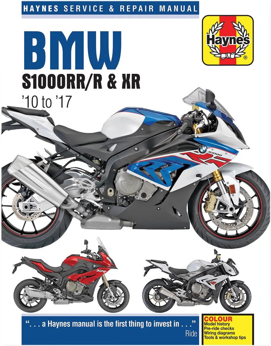 Haynes BMW S1000 Motorcycle Repair Manual 2010-2017