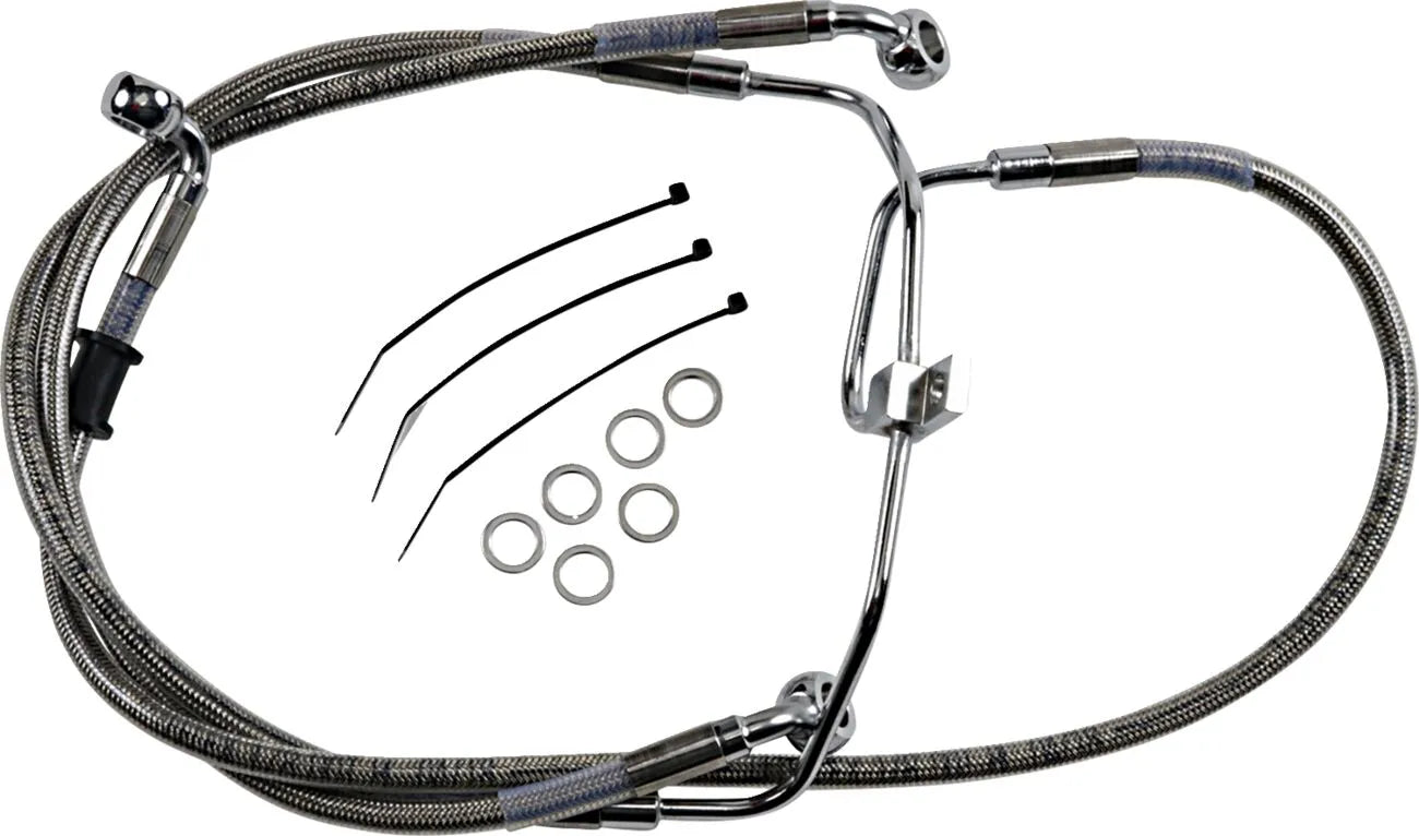 Drag Specialties Forlænget Bremse Slange Kit Til Non-abs Modeller