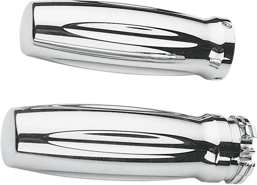Pro-one Chrome Billet Grips - 1" Handlebar