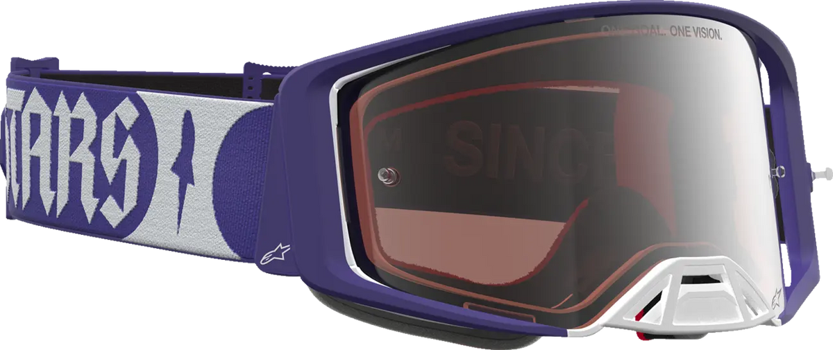 Alpinestars Supertech Atrox Goggle Deep Blue White Mirror Silver