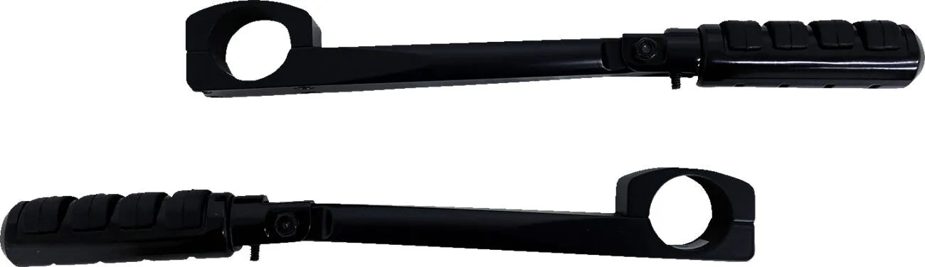 Rivco Highway Peg Mounts - Black Aluminum