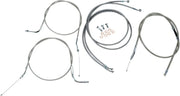 BARON Stainless Cable/Line Kit for 12"-14" Handlebars